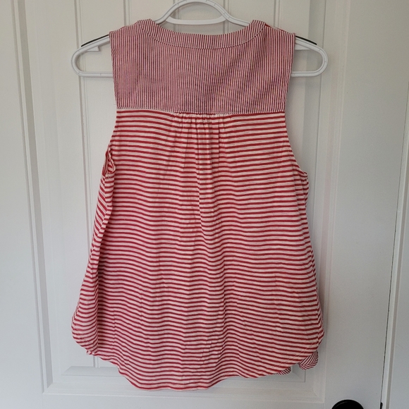 Anthropologie button up sleeveless top - Picture 3 of 3